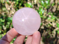 Polished Gemmy Rose Quartz Spheres with Star/Asterisms x 5 From Ambatondrazaka, Madagascar