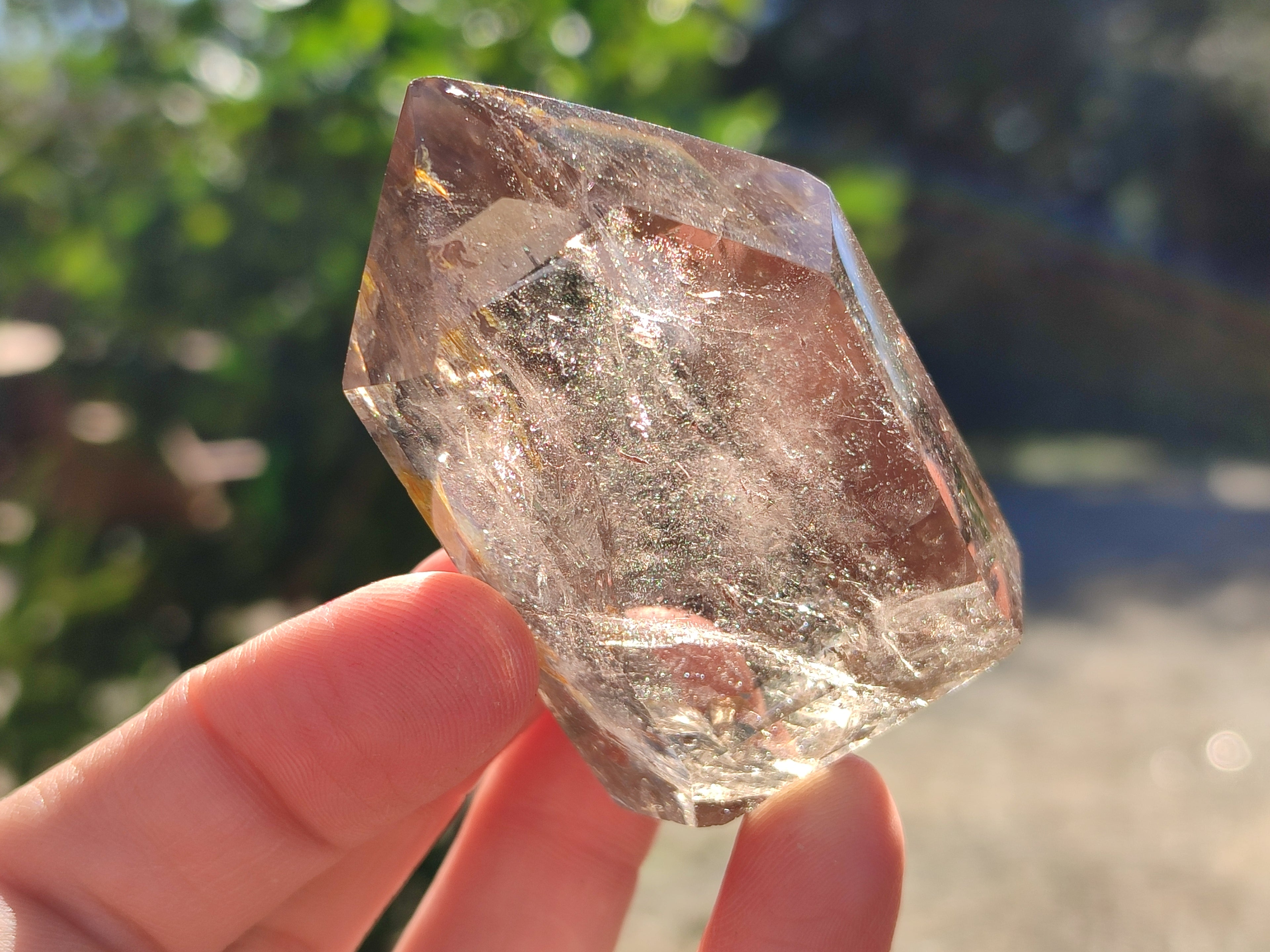 Polished Smokey Quartz Crystals x 6 From Madagascar - Toprock Gemstones and Minerals 