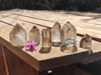 Polished Smokey Quartz Crystals x 6 From Madagascar - Toprock Gemstones and Minerals 