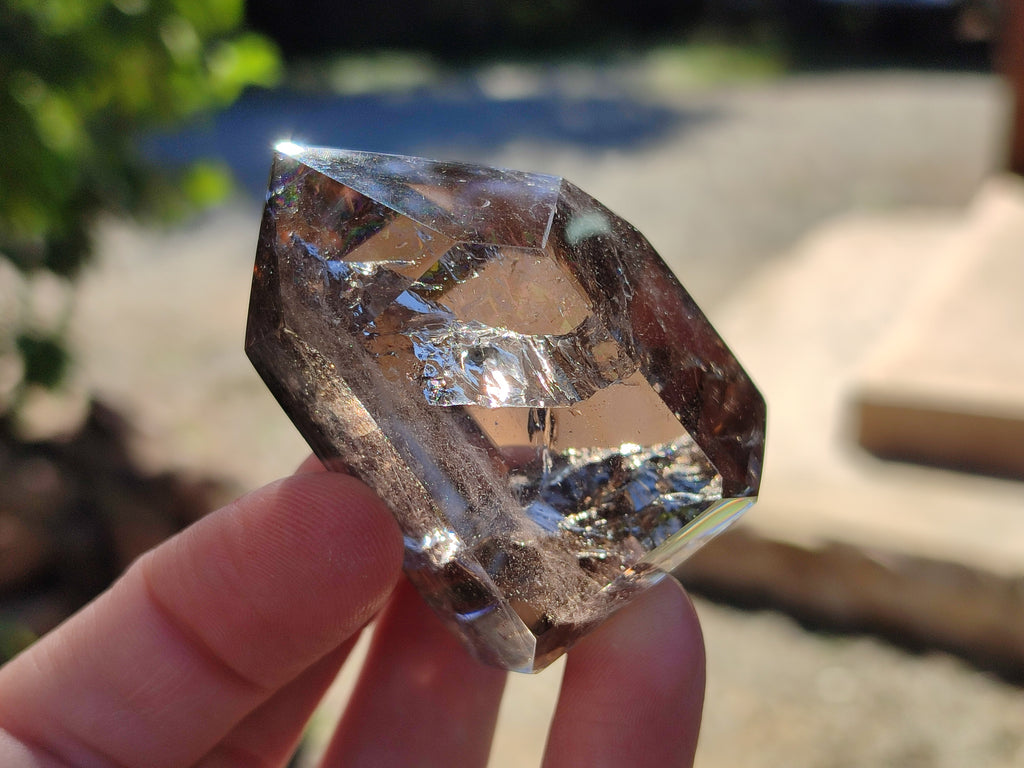 Polished Smokey Quartz Crystals x 6 From Madagascar - Toprock Gemstones and Minerals 