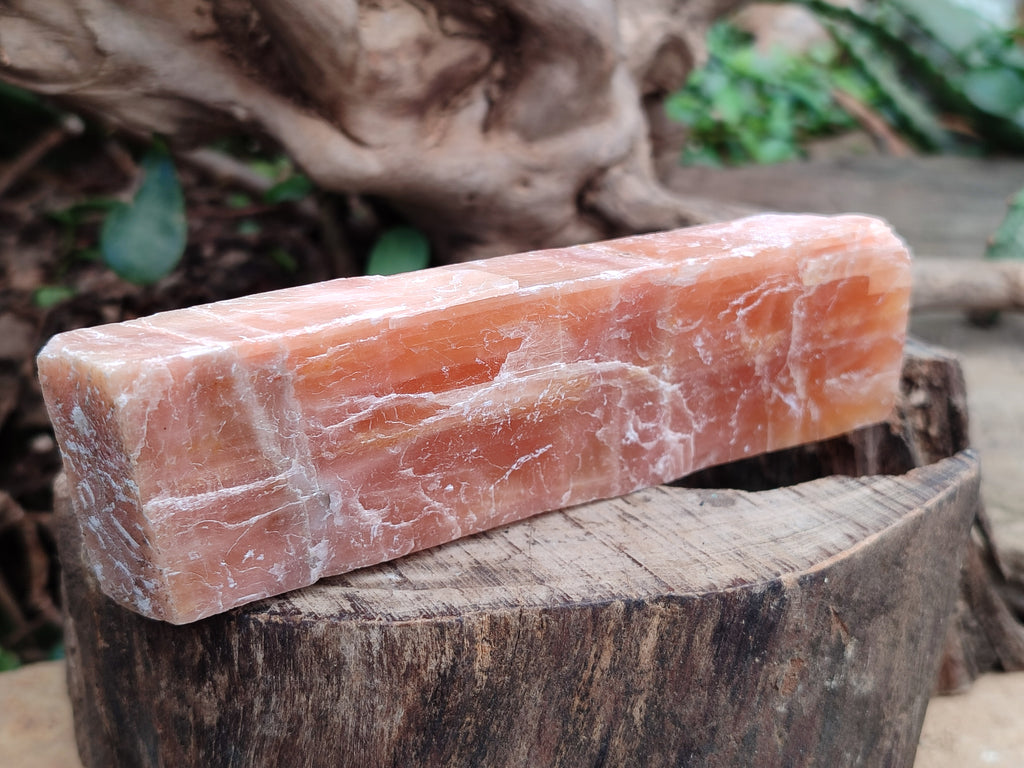 Natural Rhombohedral Sunset Orange Calcite Specimens x 4 From Spitzkop, Namibia - Toprock Gemstones and Minerals 