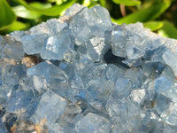 Natural Celestite Geode Specimens x 2 From Sakoany, Madagascar