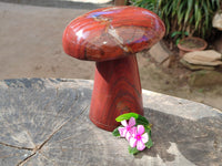 Polished Banded Tiger Iron Mushroom x 1 From Northern Cape, South Africa
