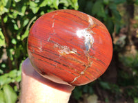 Polished Banded Tiger Iron Mushroom x 1 From Northern Cape, South Africa