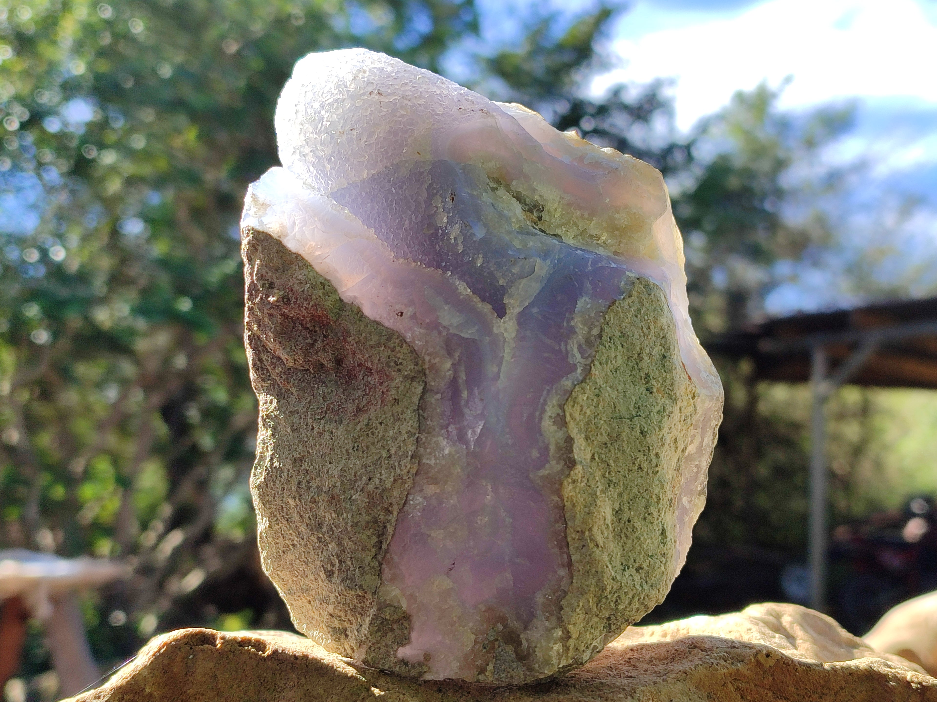 Natural Blue Lace Agate Geodes x 3 From Nsanje, Malawi - Toprock Gemstones and Minerals 