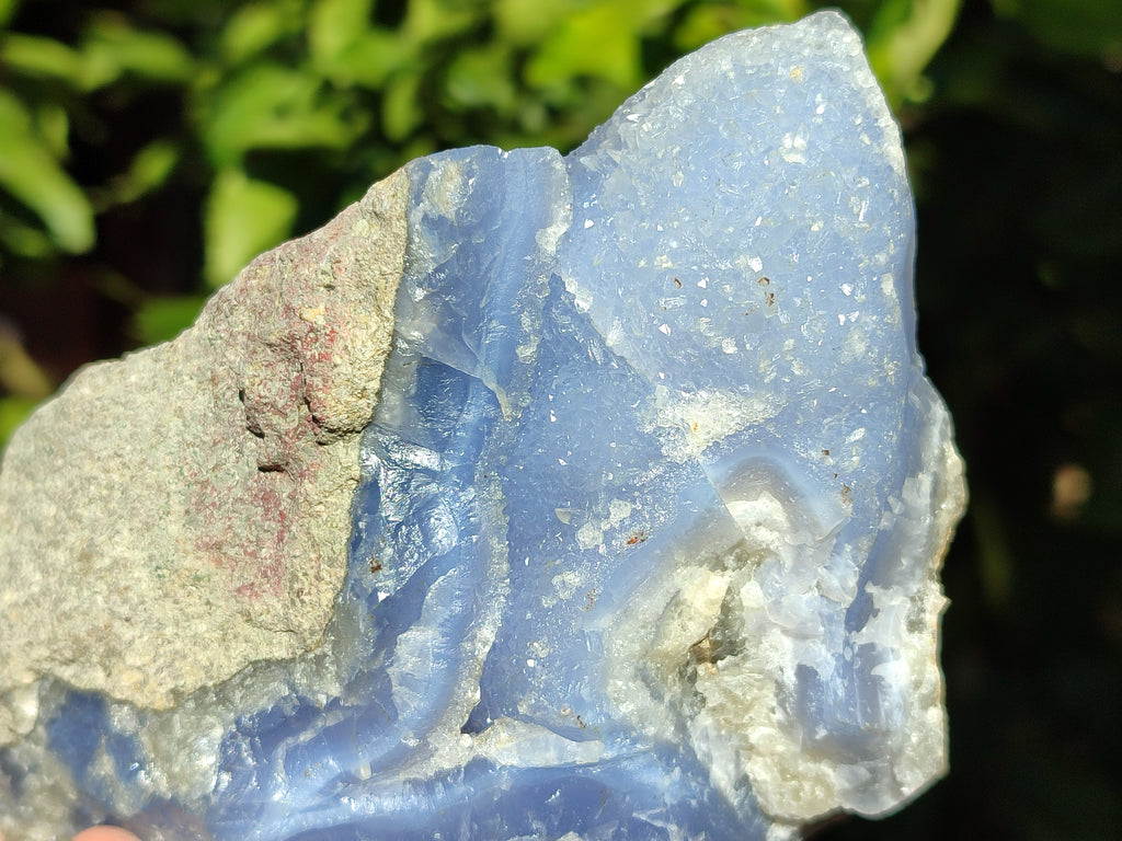 Natural Blue Lace Agate Geodes x 3 From Nsanje, Malawi - Toprock Gemstones and Minerals 