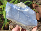 Natural Blue Lace Agate Geodes x 3 From Nsanje, Malawi - Toprock Gemstones and Minerals 