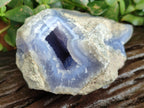 Natural Blue Lace Agate Geodes x 3 From Nsanje, Malawi - Toprock Gemstones and Minerals 