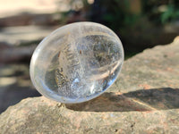 Polished Clear Quartz Crystal Palm Stones x 20 From Madagascar