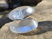 Polished Clear Quartz Crystal Palm Stones x 20 From Madagascar