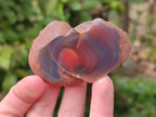 Polished On One Side Red Sashe River Agate Nodules x 24 From Zimbabwe - Toprock Gemstones and Minerals 