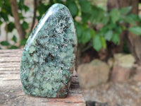 Polished Emerald Mica In Matrix Standing Free Forms x 4 From Mutoko, Zimbabwe