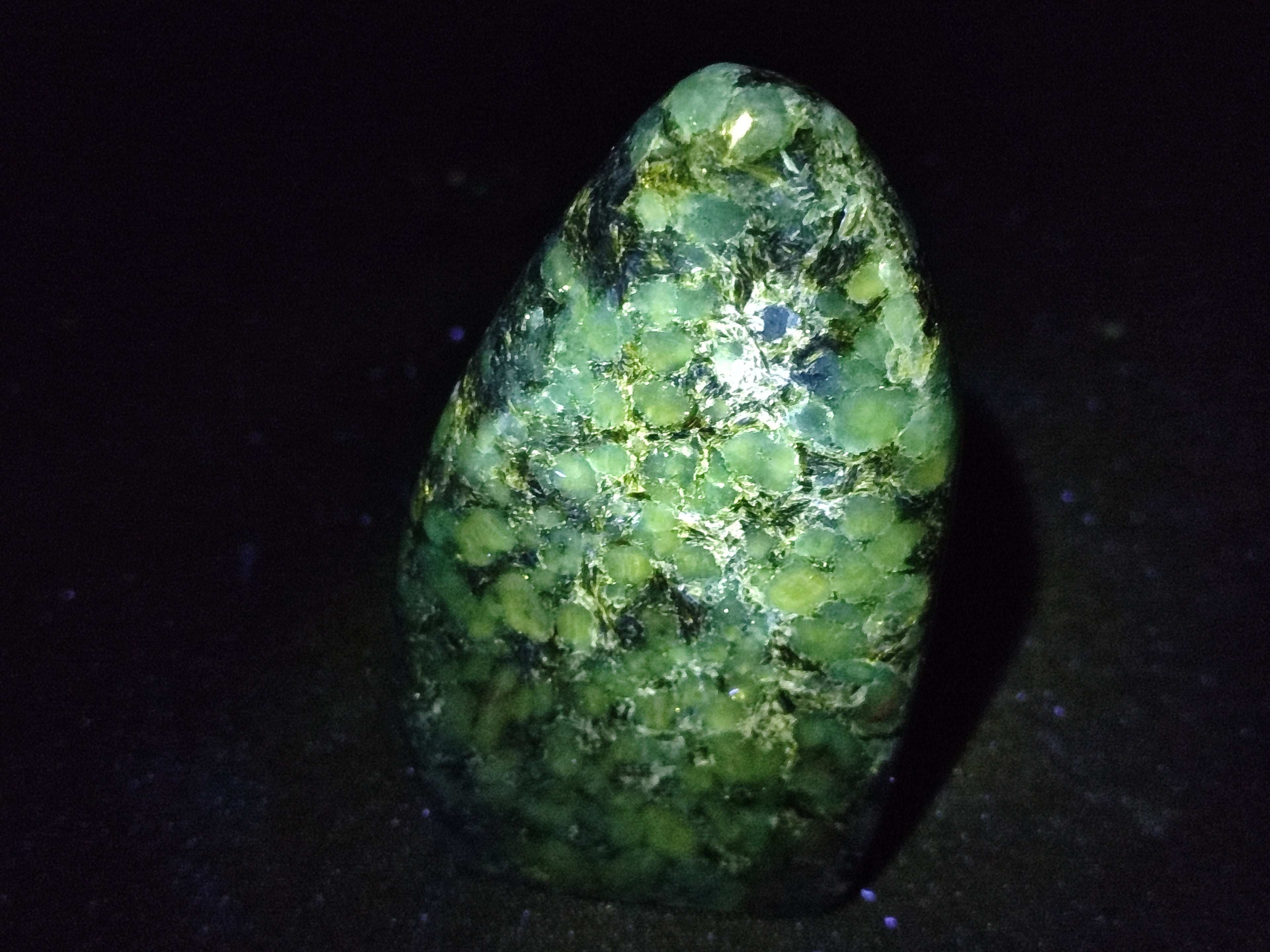 Polished Emerald Mica In Matrix Standing Free Forms x 4 From Mutoko, Zimbabwe - Toprock Gemstones and Minerals 