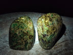 Polished Emerald Mica In Matrix Standing Free Forms x 4 From Mutoko, Zimbabwe - Toprock Gemstones and Minerals 