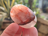 Polished Red Hematoid Quartz Palm Stones x 20 From Ambatondrazaka, Madagascar