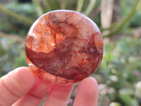 Polished Red Hematoid Quartz Palm Stones x 20 From Ambatondrazaka, Madagascar