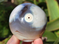 Polished Banded Agate Spheres x 4 From Madagascar