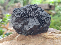 Natural Schorl Black Tourmaline with Hyalite Opal and one with Aquamarine Beryl x 6 From Erongo, Namibia