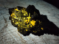 Natural Schorl Black Tourmaline with Hyalite Opal and one with Aquamarine Beryl x 6 From Erongo, Namibia