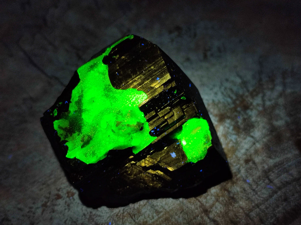 Natural Schorl Black Tourmaline with Hyalite Opal and one with Aquamarine Beryl x 6 From Erongo, Namibia - Toprock Gemstones and Minerals 