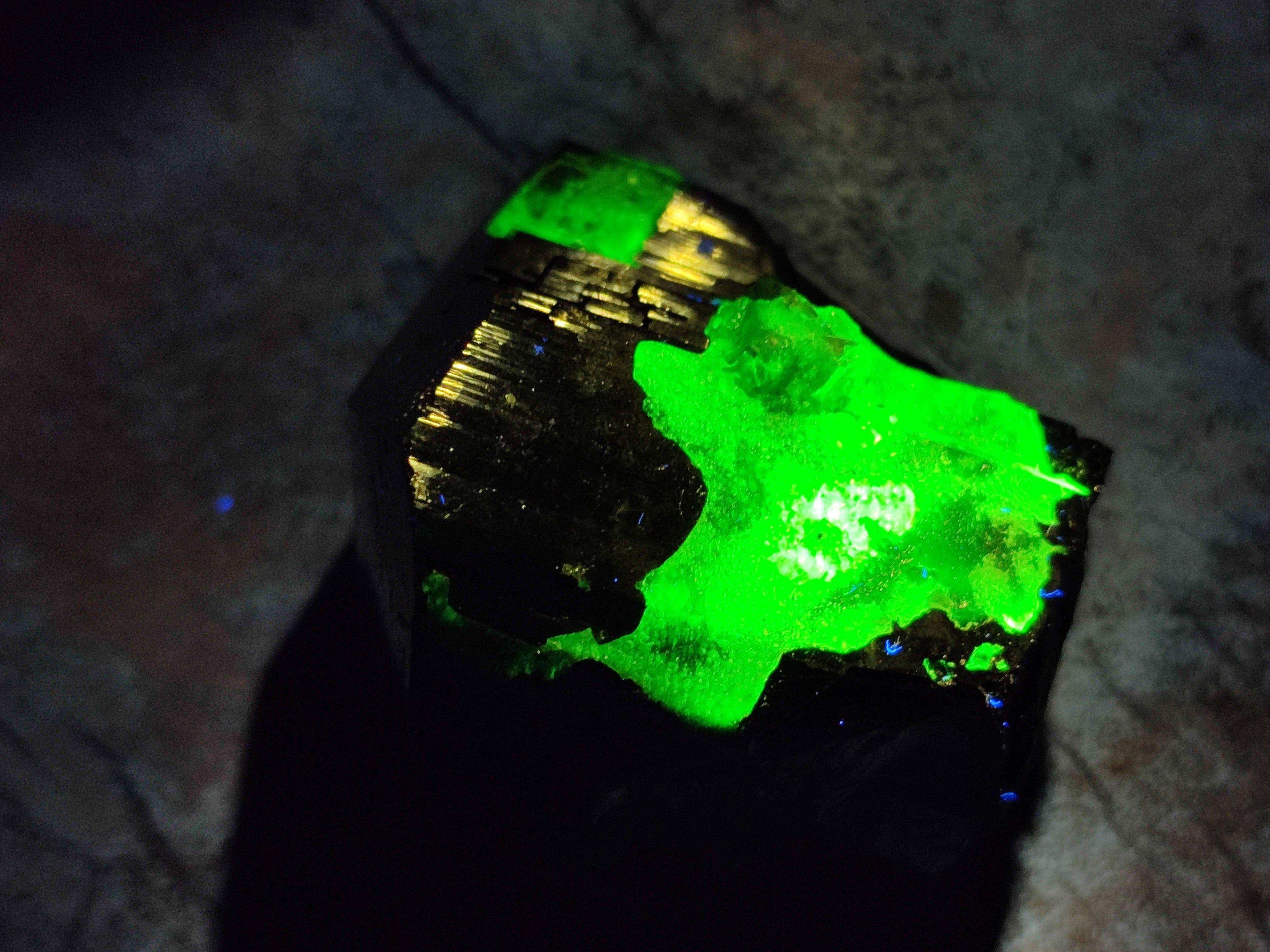 Natural Schorl Black Tourmaline with Hyalite Opal and one with Aquamarine Beryl x 6 From Erongo, Namibia - Toprock Gemstones and Minerals 