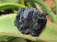 Natural Schorl Black Tourmaline with Hyalite Opal and one with Aquamarine Beryl x 6 From Erongo, Namibia