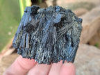 Natural Schorl Black Tourmaline with Hyalite Opal and one with Aquamarine Beryl x 6 From Erongo, Namibia - Toprock Gemstones and Minerals 