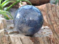 Polished Lazulite Free Forms x 4 From Madagascar