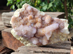 Natural Amethyst Spirit Quartz Clusters x 2 From Boekenhouthoek, South Africa - Toprock Gemstones and Minerals 
