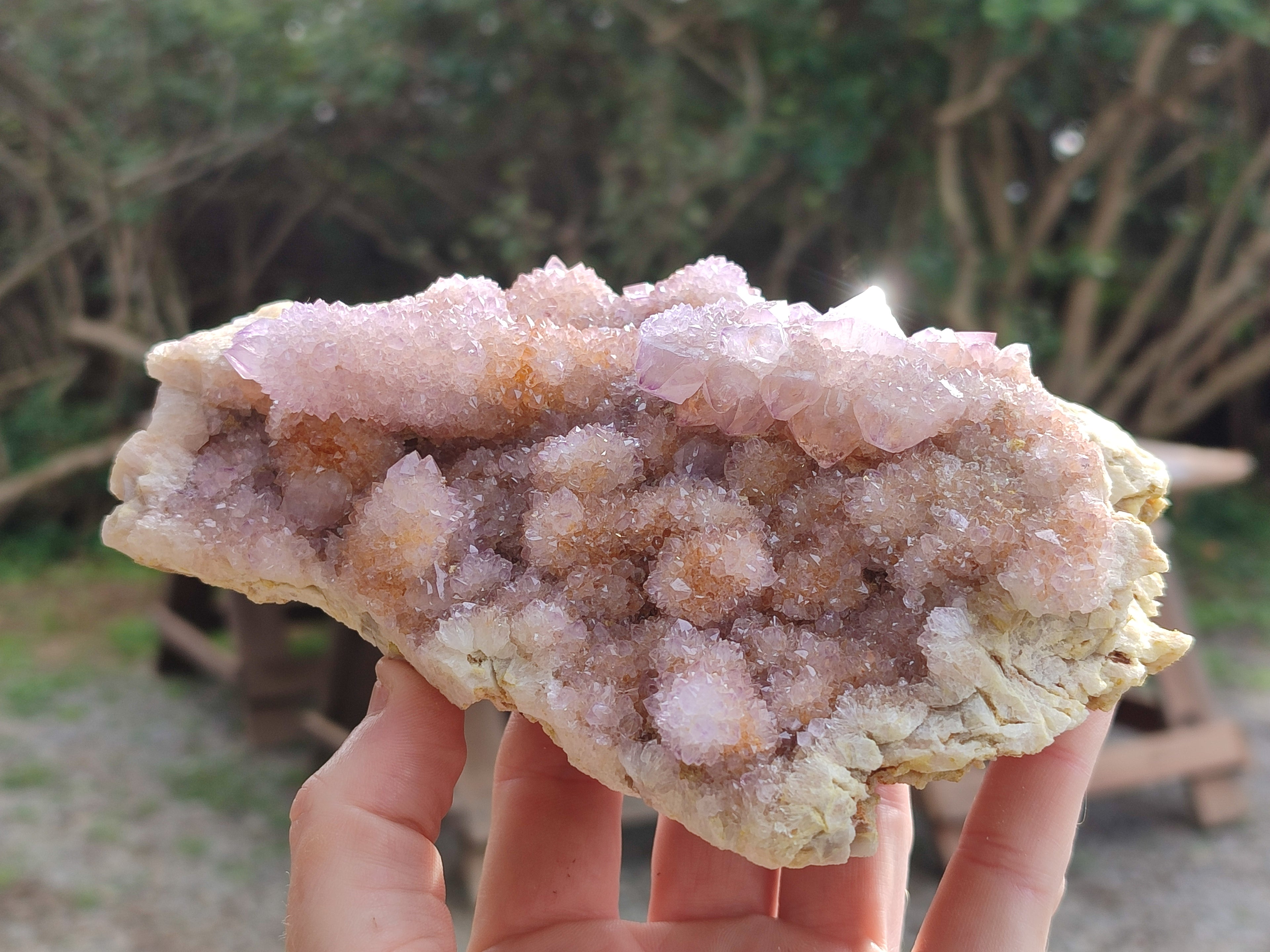 Natural Amethyst Spirit Quartz Clusters x 2 From Boekenhouthoek, South Africa - Toprock Gemstones and Minerals 