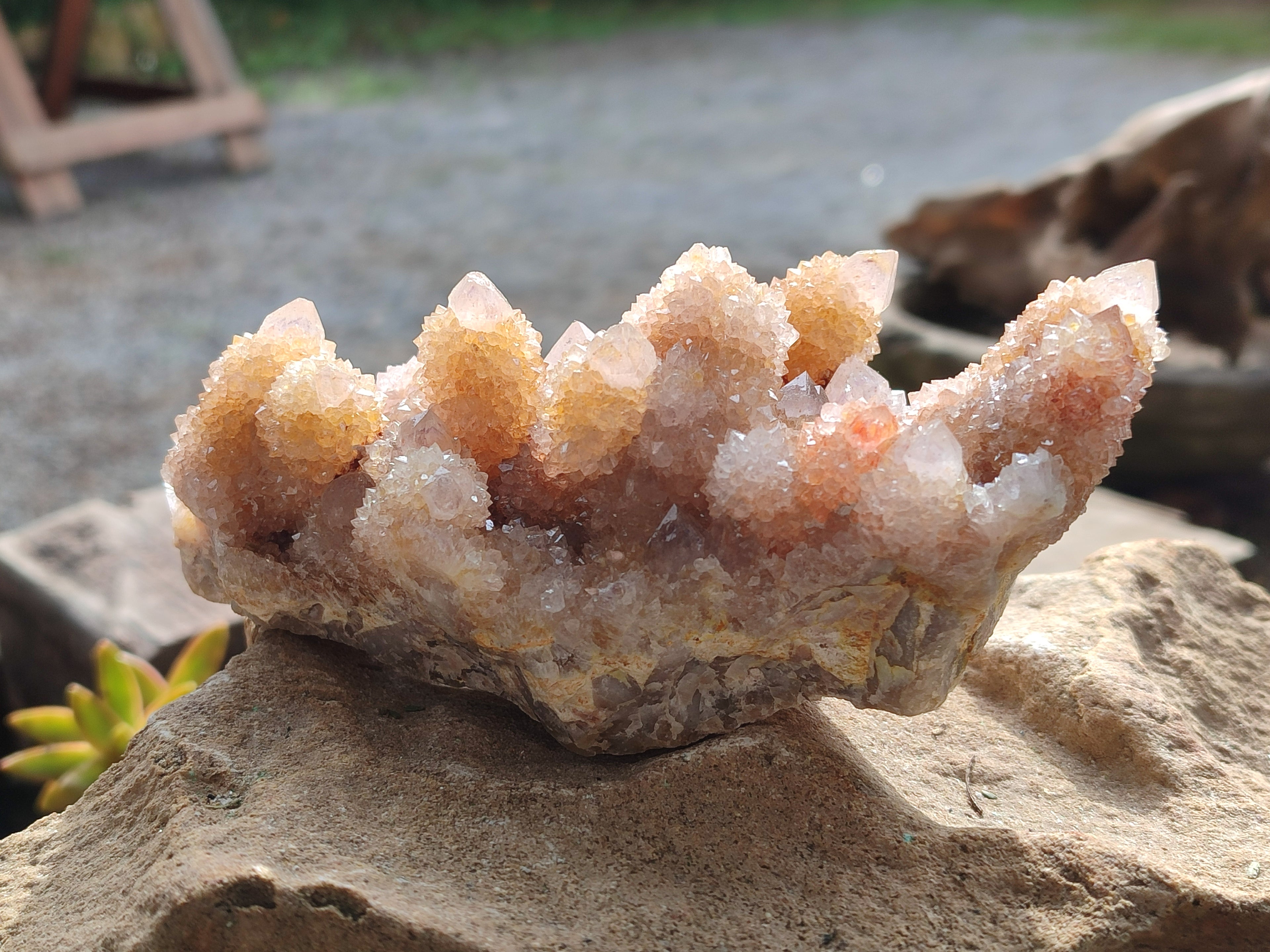 Natural Amethyst Spirit Quartz Clusters x 2 From Boekenhouthoek, South Africa - Toprock Gemstones and Minerals 