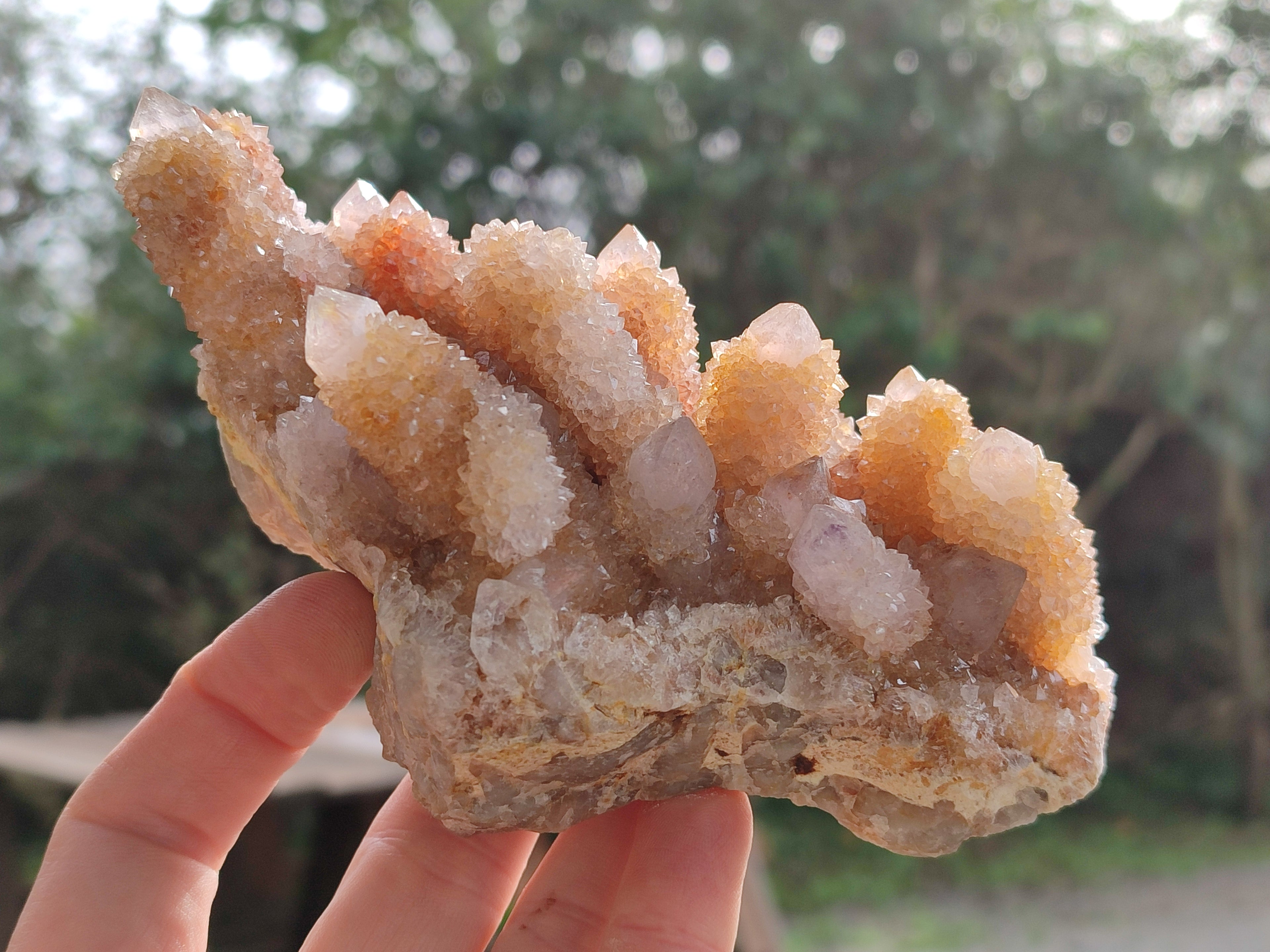 Natural Amethyst Spirit Quartz Clusters x 2 From Boekenhouthoek, South Africa - Toprock Gemstones and Minerals 