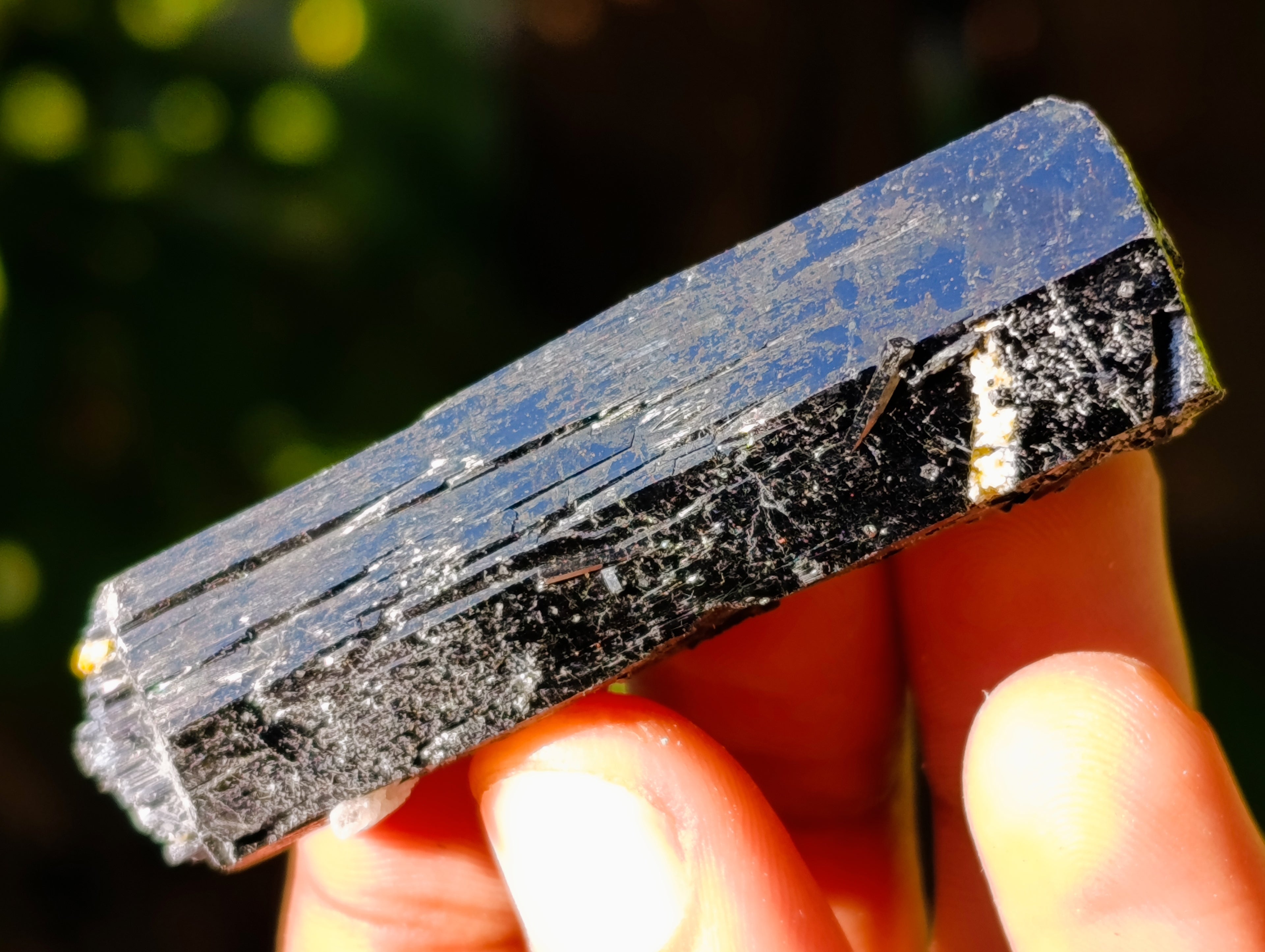 Natural Schorl Black Tourmaline with Hyalite Opal x 20 From Erongo, Namibia - Toprock Gemstones and Minerals 