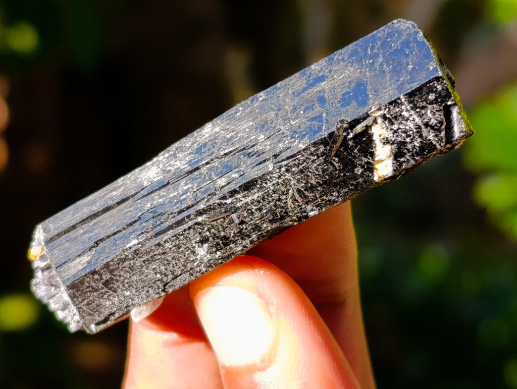 Natural Schorl Black Tourmaline with Hyalite Opal x 20 From Erongo, Namibia - Toprock Gemstones and Minerals 