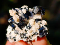 Natural Schorl Black Tourmaline with Hyalite Opal x 20 From Erongo, Namibia - Toprock Gemstones and Minerals 