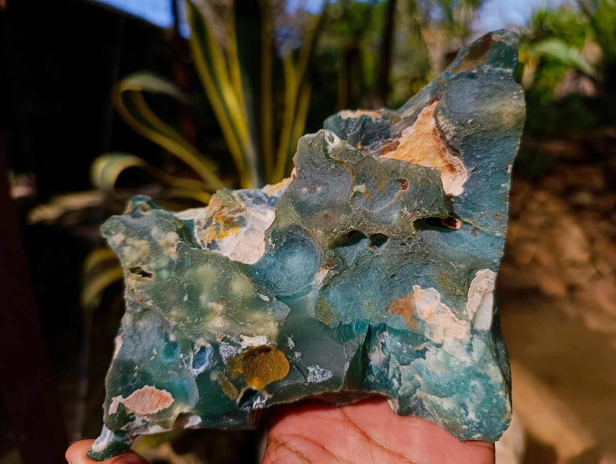 Polished On One Side Emerald Mtorolite Plates x 2 From Mutorashanga, Zimbabwe - Toprock Gemstones and Minerals 