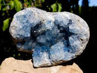 Natural Celestite Geode Specimens x 1 From Sakoany, Madagascar
