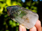 Polished Phantom Chlorite Moss Quartz Crystal Points x 6 From Madagascar - Toprock Gemstones and Minerals 