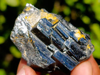 Natural Schorl Black Tourmaline with Hyalite Opal x 12 From Erongo, Namibia