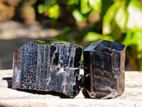 Natural Schorl Black Tourmaline with Hyalite Opal x 20 From Erongo, Namibia