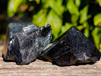 Natural Schorl Black Tourmaline with Hyalite Opal x 20 From Erongo, Namibia