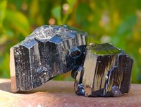 Natural Schorl Black Tourmaline with Hyalite Opal x 20 From Erongo, Namibia