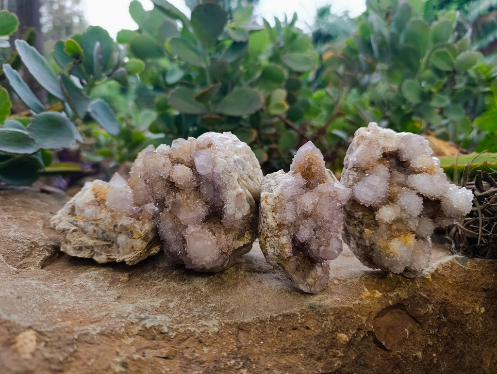 Natural Ametrine Spirit Quartz Clusters x 6 From Boekenhouthoek, South Africa - Toprock Gemstones and Minerals 