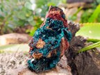 Natural Dioptase On Dolomite with Malachite Specimens x 2 From Likasi, Congo - Toprock Gemstones and Minerals 