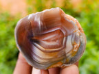 Polished On One Side Red Sashe River Agate Nodules x 24 From Zimbabwe - Toprock Gemstones and Minerals 