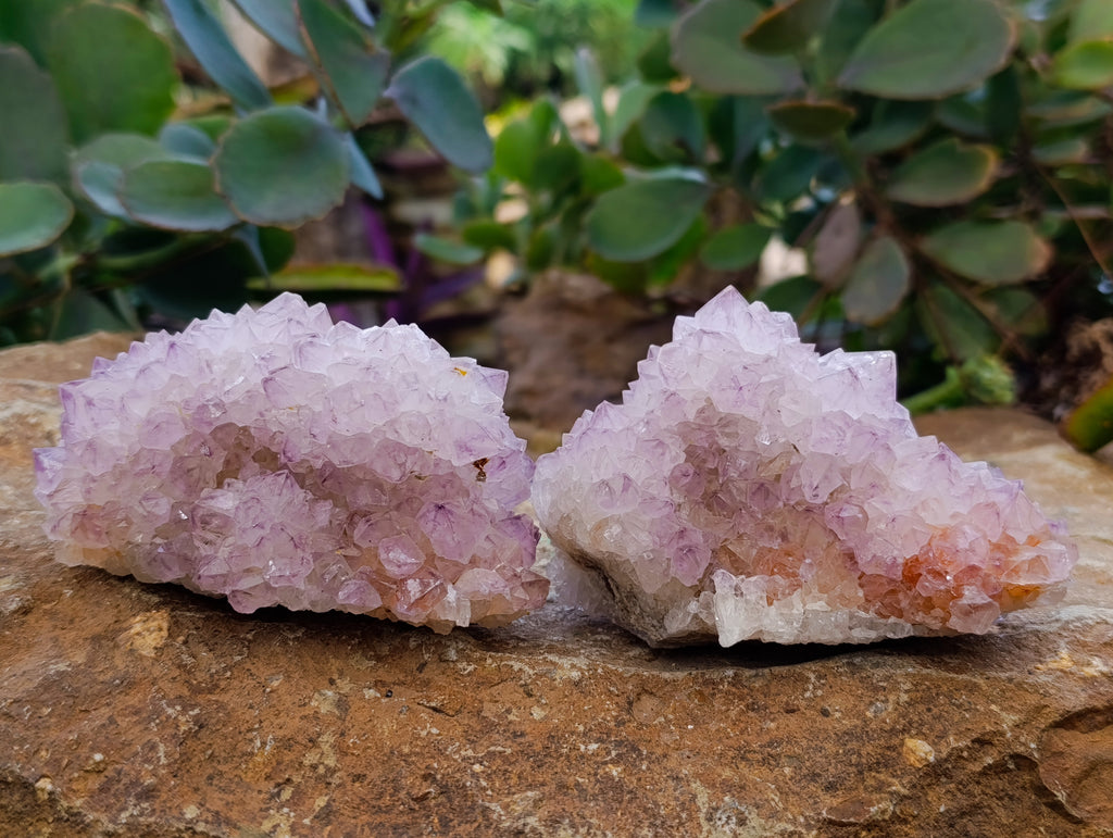 Natural Amethyst Spirit Quartz Clusters x 3 From Boekenhouthoek, South Africa - Toprock Gemstones and Minerals 