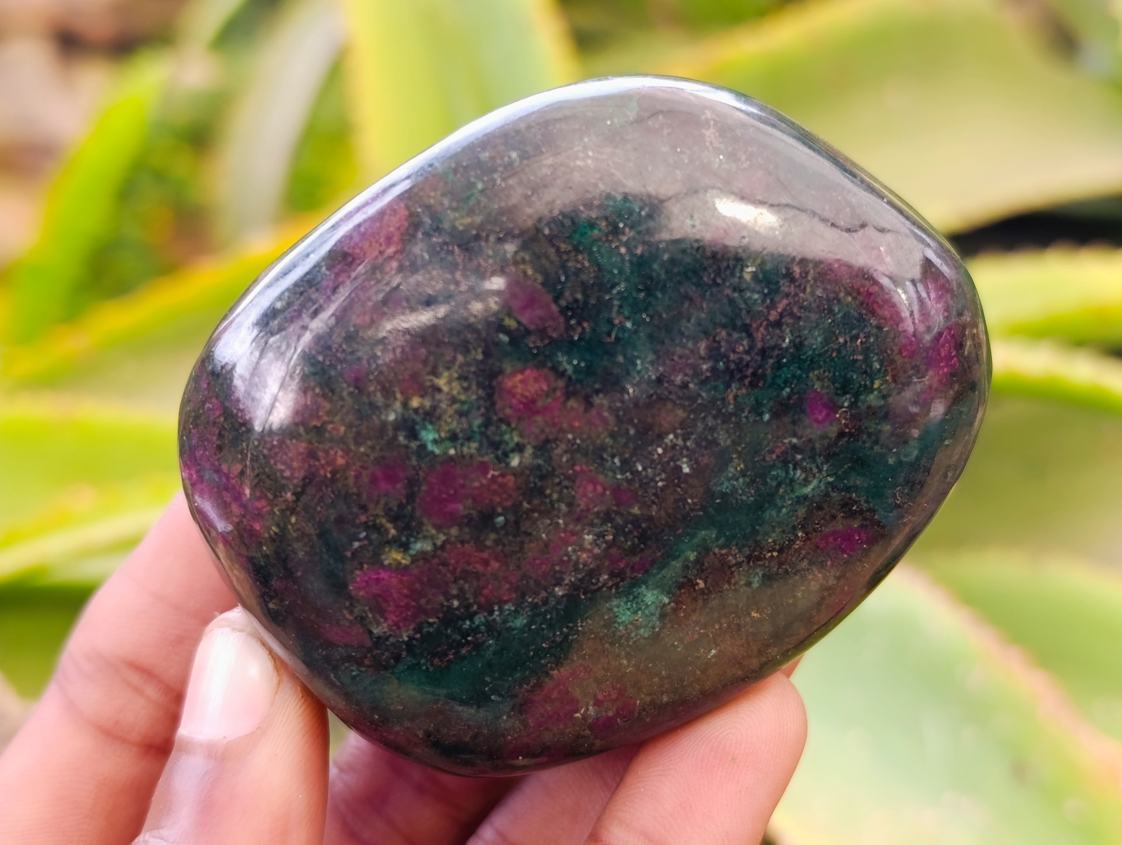Polished Ruby Corundum In Chrome Verdite Free Forms x 4 From Zimbabwe - Toprock Gemstones and Minerals 