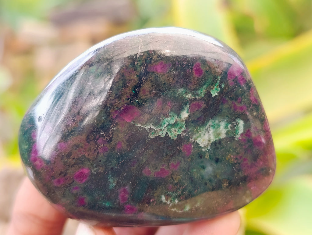 Polished Ruby Corundum In Chrome Verdite Free Forms x 4 From Zimbabwe - Toprock Gemstones and Minerals 