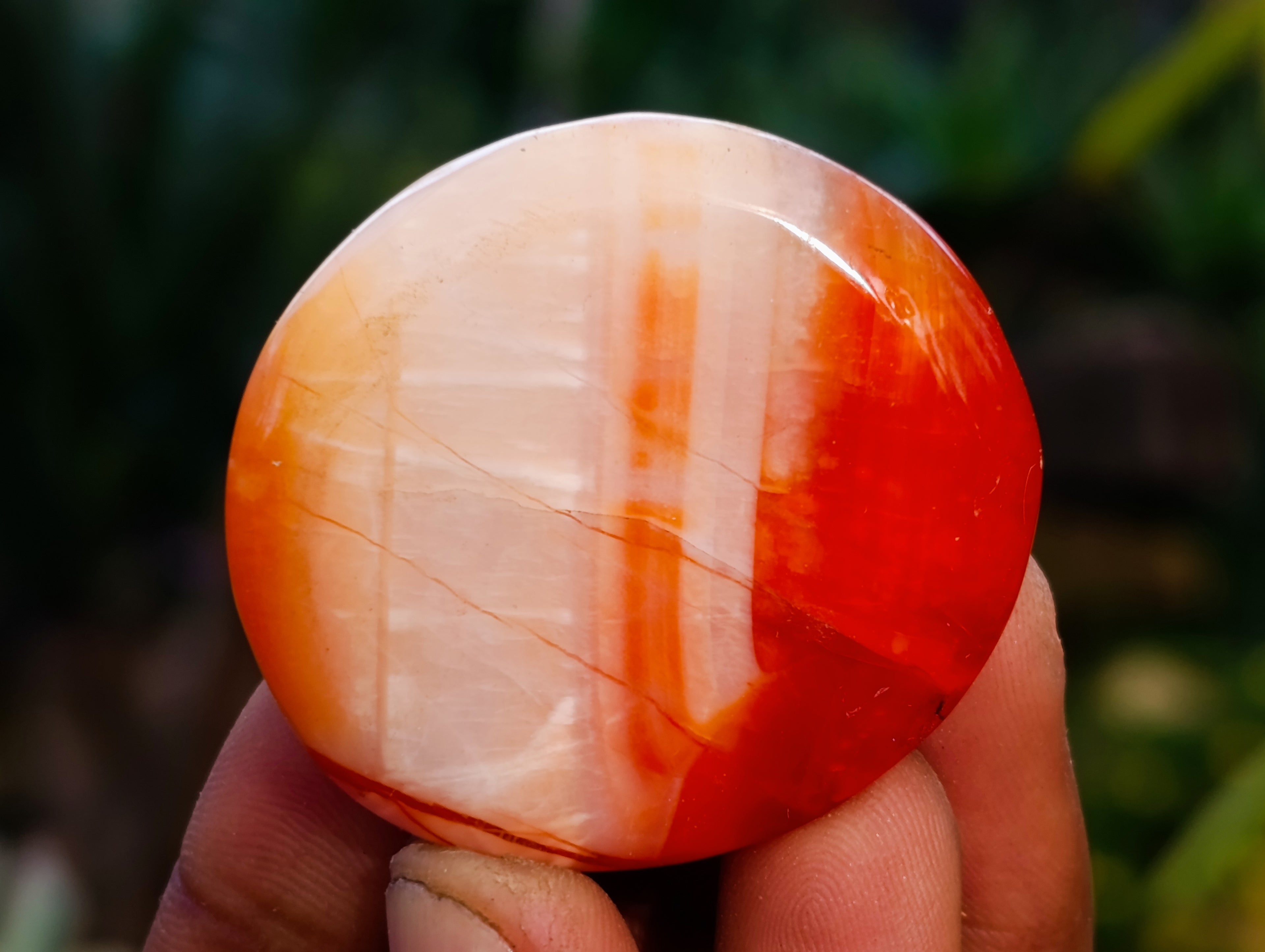 Polished Carnelian Palm Stones x 35 From Madagascar - Toprock Gemstones and Minerals 