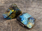Polished On One Side Labradorite Plates x 35 From Madagascar - Toprock Gemstones and Minerals 